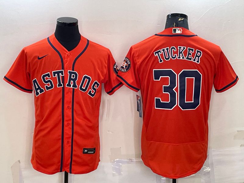 Men Houston Astros #30 Tucker Oragne Elite Nike 2022 MLB Jersey